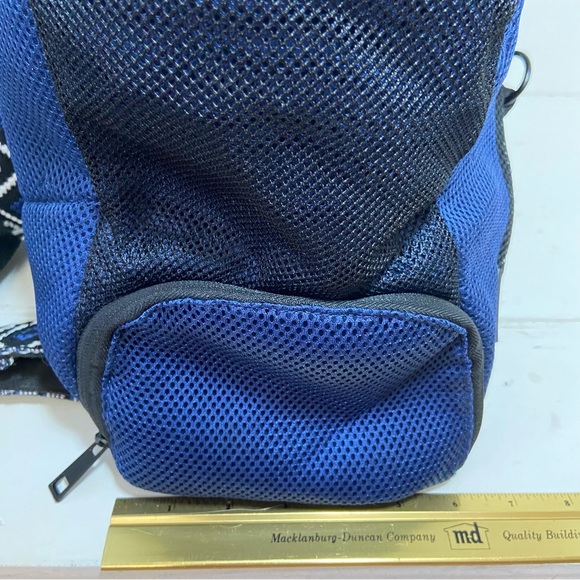 Go Dash Dot All Mesh Blue Backpack with Crossbody Strap - Picture 11 of 15